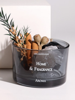 Luxury Natural Stone Diffuser with Essential Oil and Decor