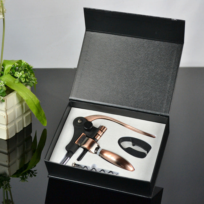 Elegant Red Wine Bottle Opener & Corkscrew