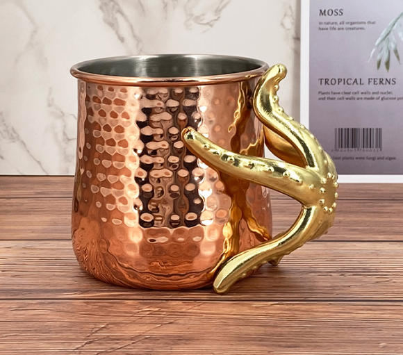 Stainless Steel Metal Wine Glass – 500ml Hammered Finish, 5 Styles