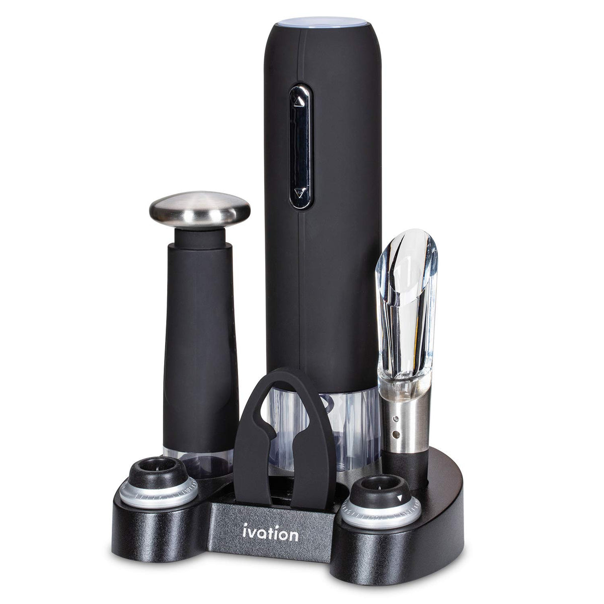 Electric Wine Gift Set – 6-Piece Accessory Kit with Opener, Aerator & Preserver