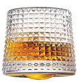 Crystal Whiskey Glasses with Spinning Tops Design