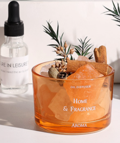 Luxury Natural Stone Diffuser with Essential Oil and Decor