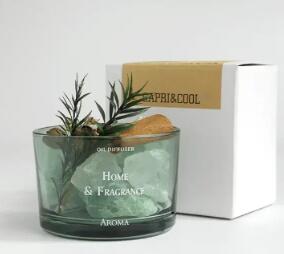 Luxury Natural Stone Diffuser with Essential Oil and Decor