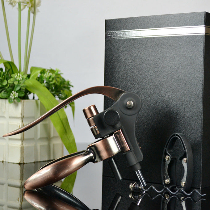 Elegant Red Wine Bottle Opener & Corkscrew