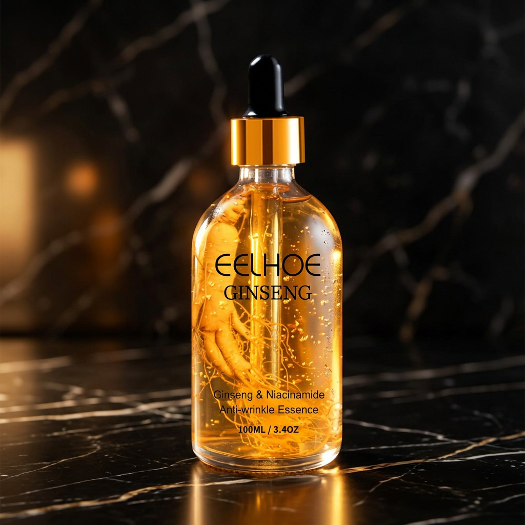 Ginseng & Niacinamide Anti-Aging Essence Serum - Black Marble Hero
