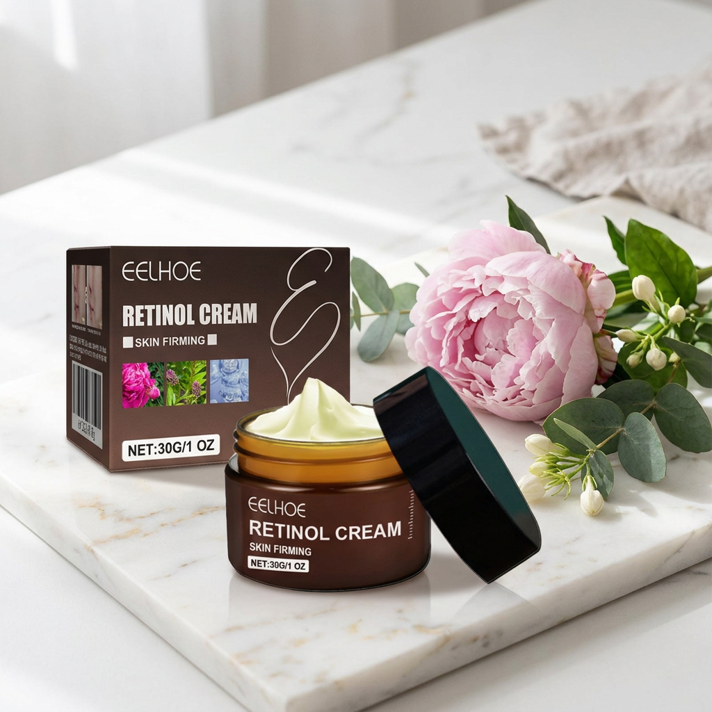 Retinol Anti-Aging Firming Cream - White Marble Editorial