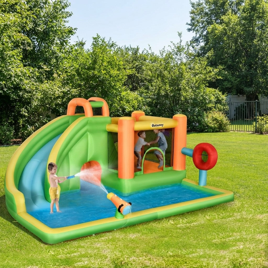 Inflatable Castle Water Slide 7-in-1