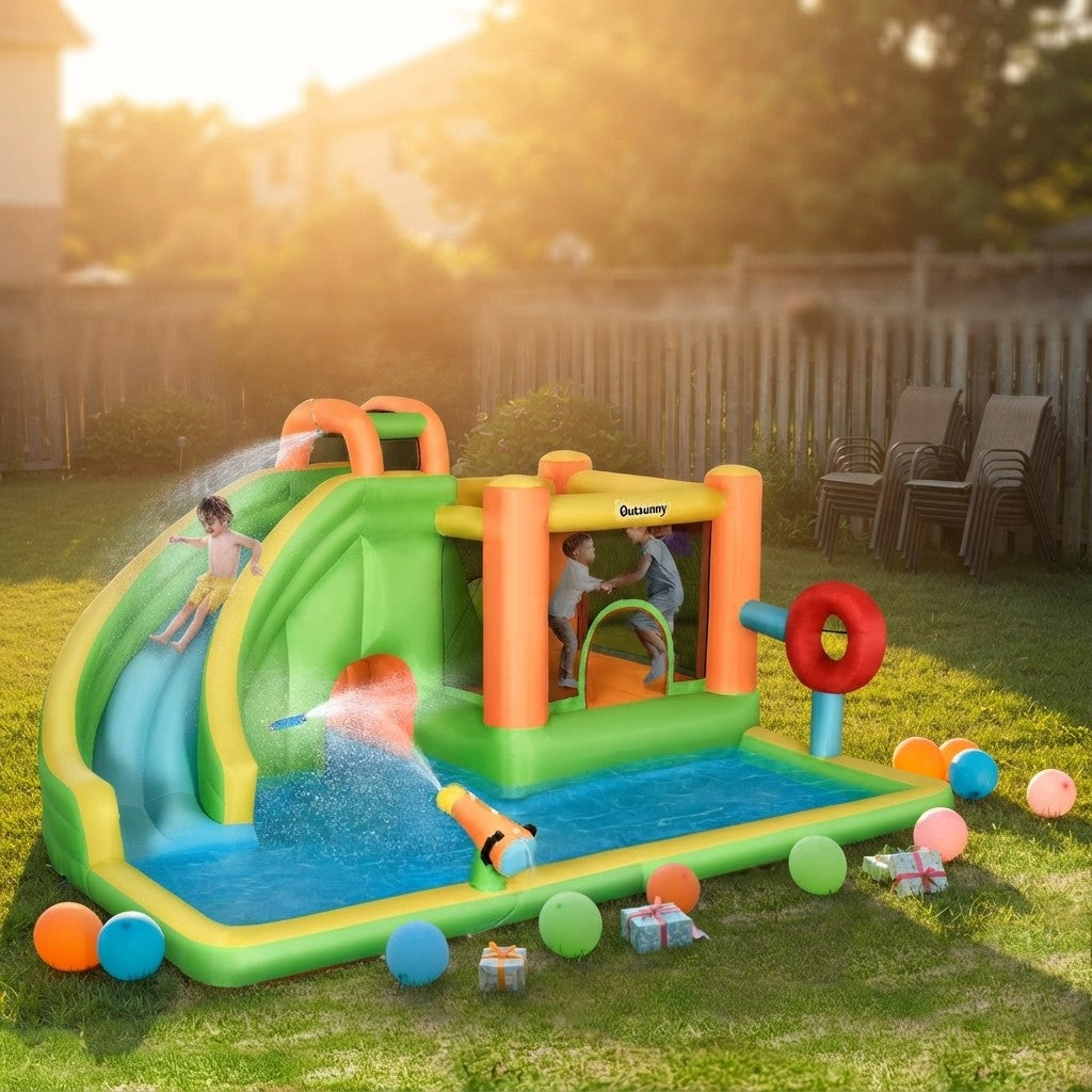 Inflatable Castle Water Slide 7-in-1