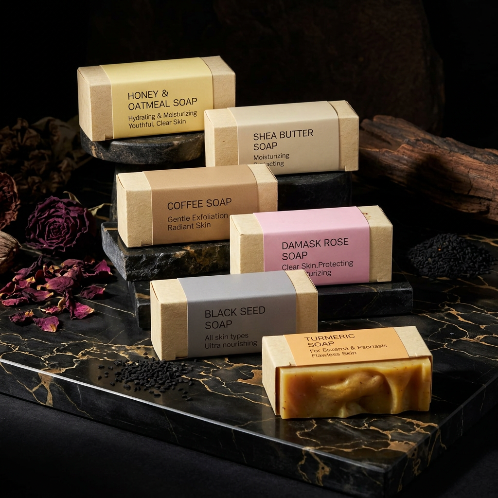 Soap Set - Dark Marble